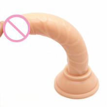 Juguetes del sexo del vibrador del consolador de la silicona para la mujer (IJ-DV0018)